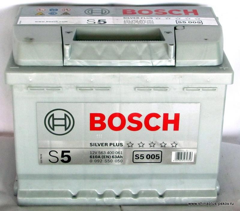 Батарея акумуляторна \"S5 Silver Plus\", 12в 63а/год
