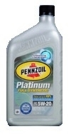 Масло моторне синтетичне Platinum Fully Synthetic 5W-20, 0.946 л