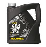 Масло моторне синтетичне 7705 O. E. M. for Renault Nissan 5W-40, 4л Масло моторне синтетичне 7705 O. E. M. for Renault Nissan 5W-40, 4л