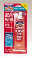 Герметик Rtv силікон термостійкий черв, 85гр